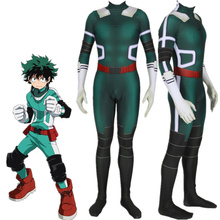 Izuku Midoriya Anime My Hero Cosplay Costume Zentai Bodysuit Suit Jumpsuits halloween costume for Kids Adult 2024 - buy cheap
