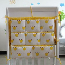 Promotion! Cartoon 62*52cm Baby Crib Pocket Storage Bag,Baby Dirty Clothes Large Bag,baby bedding set 2024 - buy cheap