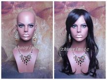 Cabeça de manequim feminina preta, em fibra de vidro realista, cabeça de manequim de manequim para peruca 2024 - compre barato