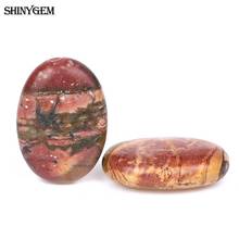 ShinyGem 13*18mm Oval Pine Red Stone Wood Pattern Brown Red Turquoises Beads Natural Stone Beads For Jewelry Making 20pcs/Lot 2024 - buy cheap