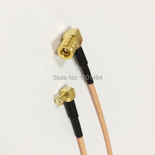 New SMB Female Jack Right Angle Connector Switch  MCX Male Plug Right Angle Convertor RG316 Wholesale  Fast Ship 15CM 6" Adapter 2024 - buy cheap