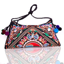 New Nice Embroidery bag!Hot National Trend New Embroidered Floral Bags one-Shoulder Messenger Vintage Handbag Gifts New Arrival 2024 - buy cheap