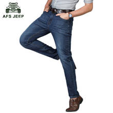 2018 Free Shipping AFS JEEP Brand Men's Jeans Spring and Autumn Straight Loose Men's  Outwear Thin Jeans h71 2024 - buy cheap