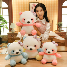 Bonito animal de pelúcia arco-íris cor panda gigante brinquedo de pelúcia kawaii crianças boneca travesseiro macio do bebê brinquedos macios presentes chineses para crianças 2024 - compre barato