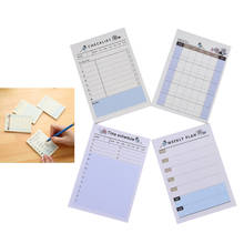 1PC Schedule Check List Stationery Planner Weekly/Daily Planner Sticker Sticky Notes Memo Pad 2024 - buy cheap