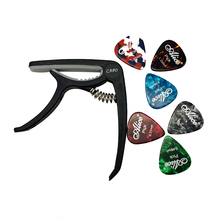 1 Guitar Capo and 6 Alice Guitar Picks for Acoustic Electric Guitarra Mediator Accessories 2024 - buy cheap