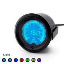 2"(52mm) EVO LCD 7 Colors Car Oil temp gauge 50-150 Celsius Oli Temperature Meter With Sensor TT100112 2024 - buy cheap