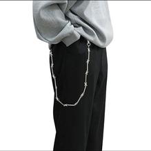 Punk Men Wallet Belt Chain Ball Metal Trousers Chain For Jeans Pants Fashion Jewelry For Men Women keychain Key Chains long75cm 2024 - buy cheap