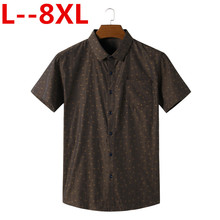 8XL 6XL 5XL Mens Summer Beach Hawaiian Shirt Short Sleeve Plus Size Floral Shirts Men Casual Holiday Vacation Clothing Camisas 2024 - buy cheap