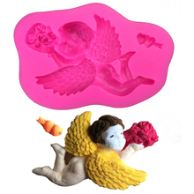 Angel Shape 3D fondant cake silicone mold food grade mastic confeitaria chocolate pastry candy Clay making soap Candle tool 0234 2024 - buy cheap