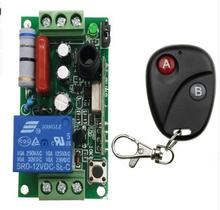 Controle de rádio rf sem fio ac220v 1ch, 10a., lâmpada de luz led com controle remoto, transmissor + receptor, porta de garagem/venezianas. 2024 - compre barato