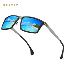 Renchtp óculos de sol masculino polarizado quadrado, óculos escuros protetores uv400 114, proteção para homens 2024 - compre barato
