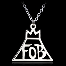 MOCHUN-collar con colgante con letra FOB para chico, joyería, banda de Rock, Gargantilla, Logo de música, 30 2024 - compra barato