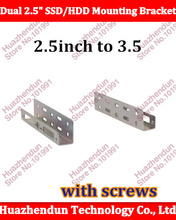 New Dual 2.5" TO 3.5" SSD/HDD Mounting Bracket for PC SSD ,freeshipping 2pcs/lot 2024 - buy cheap
