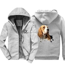 New Beagle Dog Head Fashion Sweatshirts Youth Cotton Thicken Hoodie Popular Hoody Jacket Design Harajuku Streetwear 2024 - buy cheap