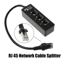 1 шт. RJ45 1-3 гнезда Ethernet сетевой LAN кабель сплиттер Расширенный разъем адаптера 2024 - купить недорого