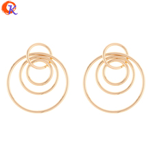 Cordial Design 50Pcs 34*45mm Jewelry Accessories/Earring Accessories/Gold Ring Shape/DIY Making/Hand Made/Earring Findings 2024 - buy cheap