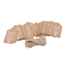 50Pcs/pack Vintage Kraft Paper Gift Cards Wedding Party Card Love Thank You Invitation Tag Card Decoration Paper Crafts 2024 - buy cheap