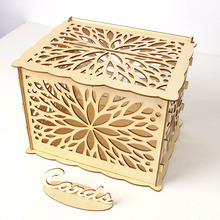 New DIY Wedding Gift Storage Money Card Box Wooden Money Box Decoration Supplies for Birthday Party 2024 - buy cheap