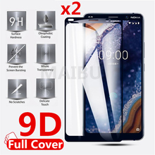 9D Full Cover Tempered Glass For Nokia 3 5 6 7 8 screen protector for Nokia 7 plus Protective film 6.1 5.1 Plus 3.1 2.1 X6 glass 2024 - buy cheap
