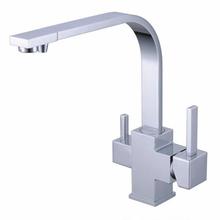 2015 Dual Handle square Torneira Cozinha Faucets Grifos Cocina Best Selling 3 In1 Kitchen Faucet Three Way Tap for Water Filter 2024 - buy cheap