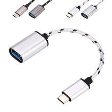 Адаптер разъем Type-C USB-C OTG кабель USB3.1 папа к USB2.0 Type-A гнездовой разъем адаптера кабели #3 $ 2024 - купить недорого