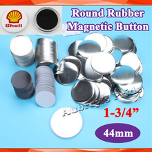 1-3/4" 44mm 100 Sets NEW Professional Soft Rubber Magnetic Steel Back  Badge Button Maker Pin Back Metal Button Supply Materials 2024 - buy cheap