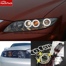 HochiTech-faro delantero blanco 6000K, CCFL, Halo Kit de ojos, Ángel, demonio, Ojos de Ángel, luz para Mazda6, Mazda 6, Mazda speed6, 2002-2008 2024 - compra barato
