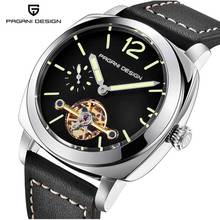 PAGANI DESIGN Luxury Tourbillon Mechanical Watches Water Resistant 30M Genuine Leather Fashion Casual Business Automatic Watch 2024 - buy cheap