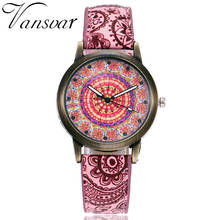 Vansvar Brand New Women Creative Vintage Watches Ladies Casual Leather Quartz Wristwatches Clock Hours Relogio Feminino Hot 2024 - buy cheap