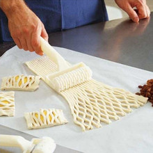 Cortador de Pizza creativo para pastel, herramientas de cocina para hornear, rodillo de masa en relieve, manualidades con diseño de entramado, herramientas de cocina de gran tamaño 2024 - compra barato