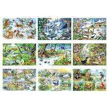 Pintura de diamante paisagem diy, pintura de paisagem, animal, bordado, agulha de mosaico, vila, ponto cruz, decoração de casa 2024 - compre barato