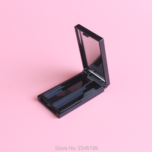 40pcs/lot Shiny Black Lipstick Compacts, 1grid Empty Eyeshadow Powder Case, DIY Empty Blush Container, DIY Lip Balm Compact 2024 - buy cheap