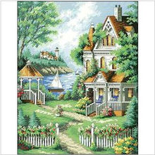 Pacote bordado de Alta Qualidade Ideal Home Árvore Flor Top Grade Cross Stitch Kits Frete Grátis 2024 - compre barato