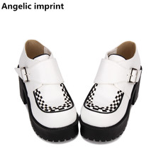 Angelic imprint woman mori girl lolita cosplay Punk shoes lady high heels pumps wedges women princess dress party shoes 8cm 40 2024 - buy cheap