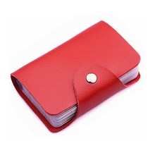 Fashion Unisex Genuine Leather 26 Business Card Holder For Men Bank Credit Card Case ID Wallet For Women Ladies Bag 2024 - buy cheap