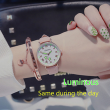Женские наручные часы Ulzzang, повседневные кварцевые часы с циферблатом со звездами, кожа, подарок, 2019 2024 - купить недорого