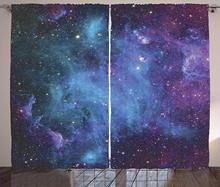 Cortinas para espaço externo galaxy, estrelas do espaço astronômico do universo, way leitosa, sala de estar, janela do quarto 2024 - compre barato