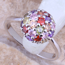 Fabuloso multicolorido multigem prata chapeado anel tamanho 5 / 6 / 7 / 8 / 9 r1547 2024 - compre barato