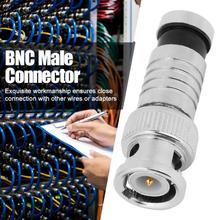 Conector macho de compresión BNC FR Coaxial Q9, adaptador para sistemas CCTV RG59, adaptador RF BNC, 10 Uds. 2024 - compra barato