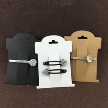 200PCS/Lot 11*8cm Jewelry Kraft Hair Clip Paper Card Jewelry new Cards Accept custom logo 2024 - buy cheap