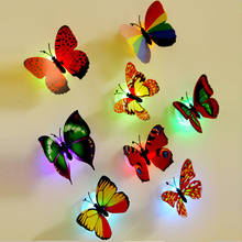 New LED Light-Up Toys Luminous Butterfly Stickers Toys Flashing Toys Part Wedding Decoration Kids Stickers Xmas Gift Ornament 2024 - buy cheap