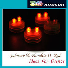 Red Color Battery Operated Wedding Centerpiece Submersible LED Light 2024 - buy cheap
