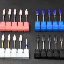 JEWHITENY Ceramic Nail Drill Bit For electric manicure machine accessories Nail Art Tools Electric Manicure Cutter Nail Files 2024 - buy cheap