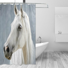 Rideau De Douche New Waterproof Horse Shower Curtains Eco-friendly Washable Bath Curtain for Bathroom with Hooks Drop Shipping 2024 - buy cheap