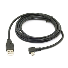 1,8 м Мини USB B Тип 5pin папа 90 градусов левый угловой к USB 2,0 Мужской кабель для передачи данных черный цвет 2024 - купить недорого