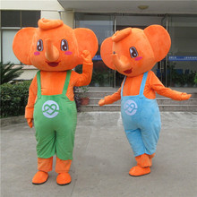 New Style Elephant Mascost Costume Cartoon Elephants Mascot Costumes with Big Ear for Adult Animal Halloween Party Event 2024 - buy cheap