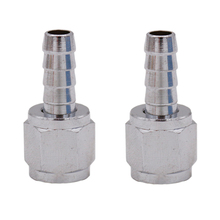 Barb Swivel Nut - 1/4" FFL to 1/4" barb Chrome 2pcs/lot, Ball Lock MFL Disconnect fitting, Manifold fitting 2024 - buy cheap