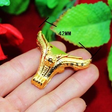 42*23MM Imitation gold  Alloy foot  Wooden Gift feet  Jewelry Box  Furniture sides of the feet  Bat feet  Wholesale 2024 - buy cheap