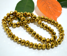 5040 AAA  Gold Plate Color Loose Crystal Glass Rondelle beads.2mm 3mm 4mm,6mm,8mm 10mm,12mm Free Shipping! 2023 - buy cheap